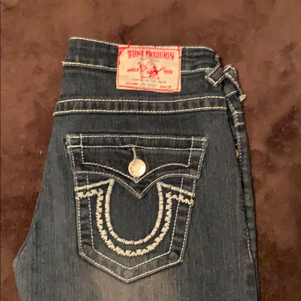🚨SOLD🚨EUC women’s True Religion jeans - Picture 2 of 5